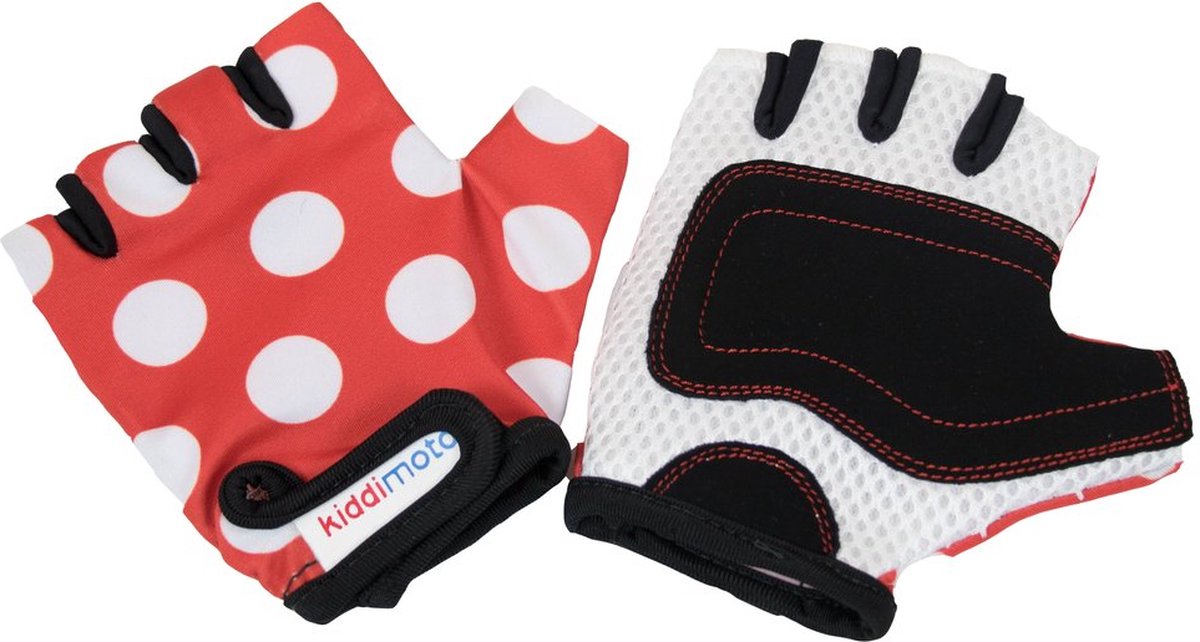 KIDDIMOTO handschoenen Red Dotty, Small