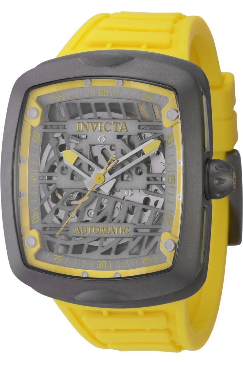 Invicta S1 Rally - Diablo 44216 Heren Horloge - Waterdicht - Analoog - Automatisch Uurwerk - Titanium met grijze Wijzerplaat - 44mm