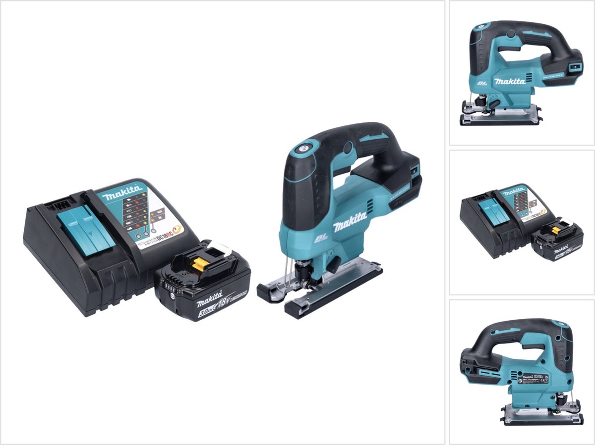 Makita DJV 184 RF1 accu pendelzaag 18 V borstelloos + 1x accu 3,0 Ah + oplader