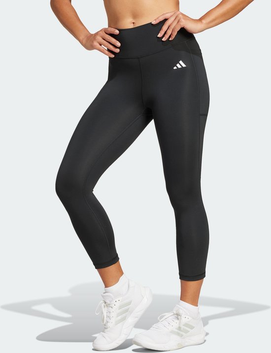 adidas Performance Optime Essentials Stash 3/4 Legging - Dames - Zwart- XL/S van Adidas — afbeelding 5