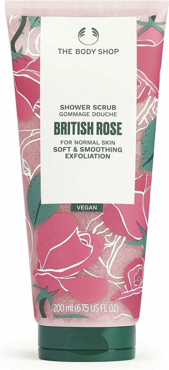 Goedkoopste The Body Shop British Rose Shower Scrub 200 Ml