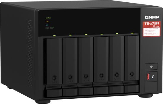 NAS Network Storage Qnap TS-673A-8G Black — afbeelding 5
