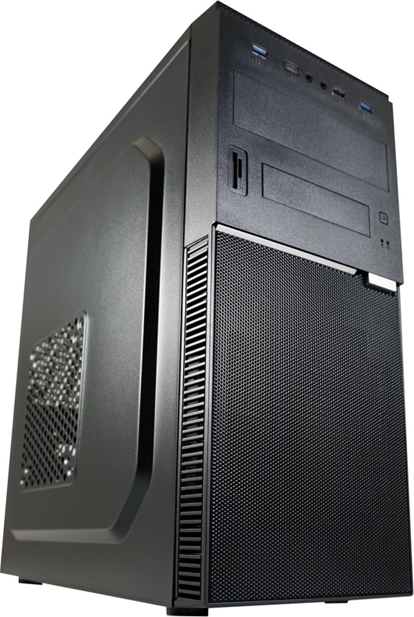 LC-Power LC-7041B-ON computerbehuizing Midi Tower Zwart