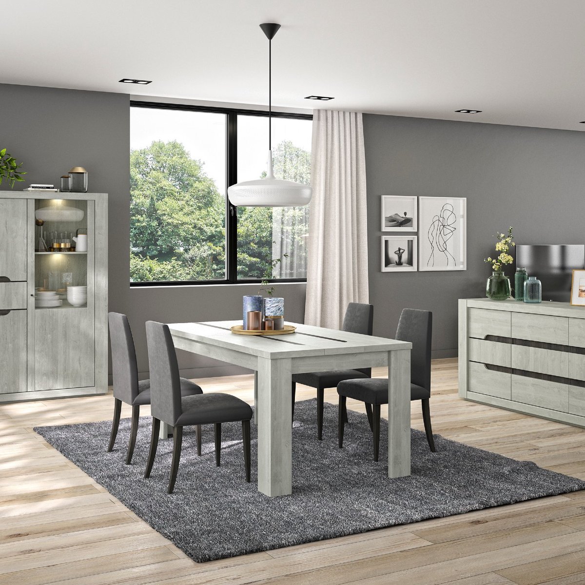 Uitschuifbare Eettafel Lanthe - Laguna Eik