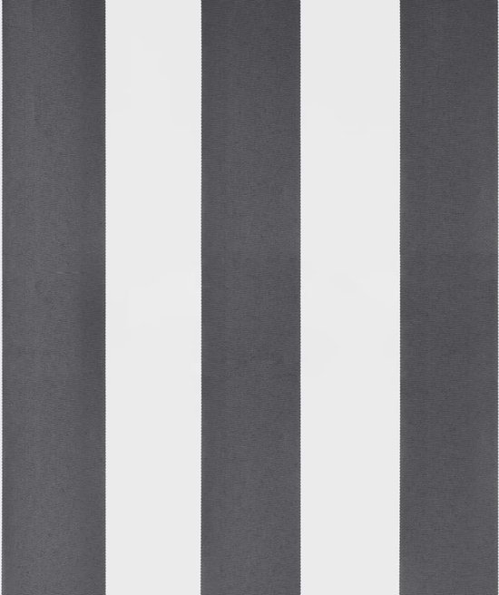 vidaXL - Auvent - extensible - 3,5x2,5 - m - tissu - et - aluminium - anthracite - et - blanc