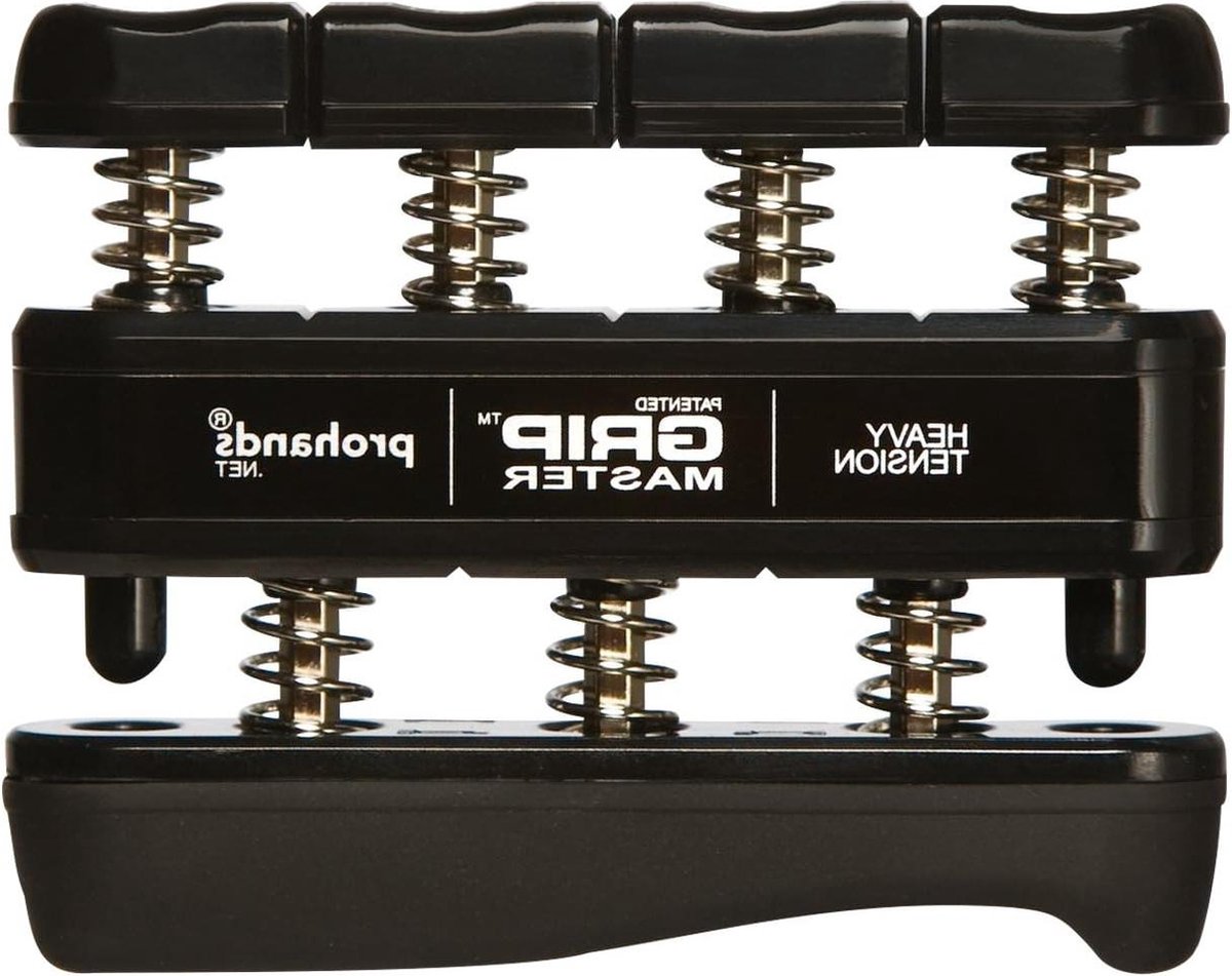 ProHands Gripmaster zware spanning hand- en vingertrainer - zwart 41 kg - html content toegevoegd