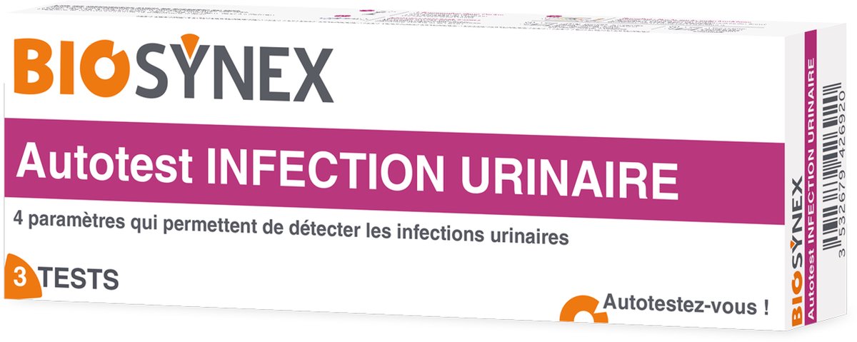 Goedkoopste BioSynex Zelftest Urineweginfectie x3 - Urinetest voor Infectie - Set van 3 - Betrouwbare Diagnose - Snelle Detectie - Complete Urine Test Kit