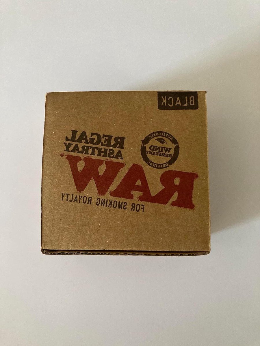 Goedkoopste Metalen asbak zwart - RAW rek - originele asbak van RAW - 1 stuk - - RAW metaal Pocket Asbak