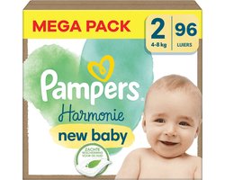 Pampers - Harmonie - Maat 2 - Mega Pack - 96 stuks - 4/8 KG