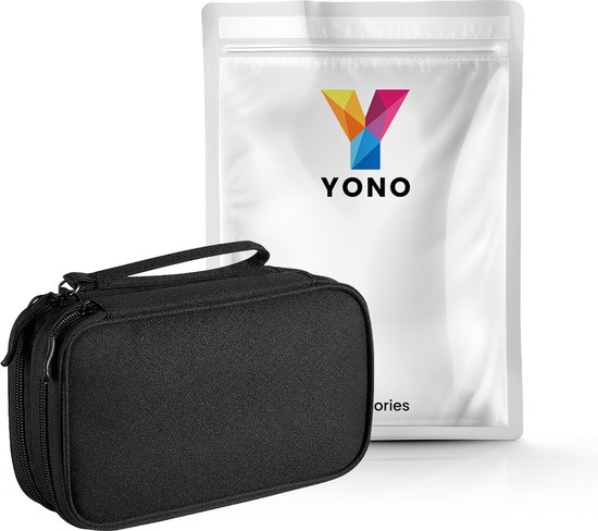 YONO Cable Organizer Bag Small - Sac de câble compact - Sac de rangement pour appareils Électronique et Accessoires de vêtements pour bébé - Étui à crayons - Zwart