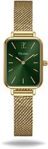 Bol.com Elysian - Horloge Dames Rechthoekig - Goud Mesh - Waterdicht - 26mm - Cadeau Voor Vrouw aanbieding