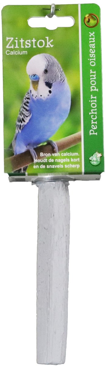 De Boon Zitstok Calcium Wit + Schroefdraad 13CM