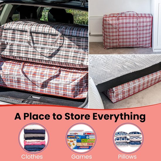 iPEAK Opbergzakken Heavy Duty Waszak Waterdichte Stofafstotende Herbruikbare Dubbele Rits Tas Voor Verhuiskleding, Kledingkast, Speelgoed, Wasserij, Beddengoed (1Pack Blauwe Camouflage