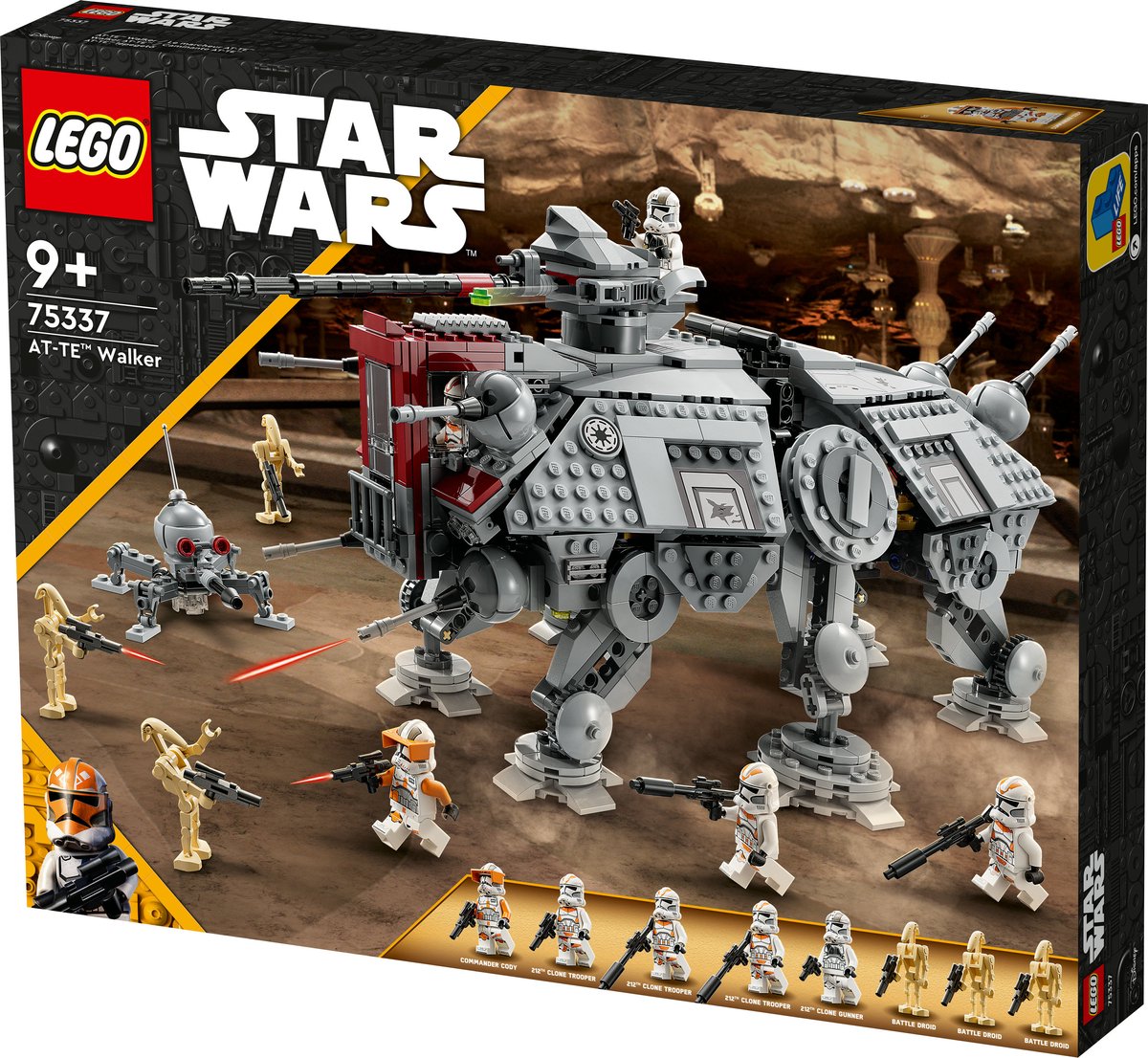 LEGO Star Wars AT-TE Walker Verstelbaar Model met Clone Troopers en Droid Figuren - 75337 — afbeelding 26