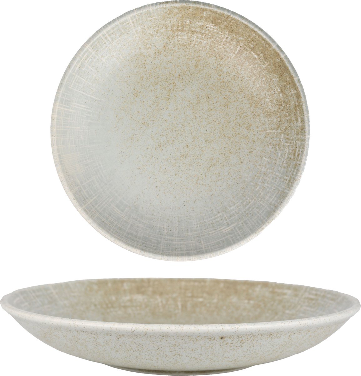 ID Fine Diepbord - Mellow - Porselein - 25 cm (1140cc) - set van 6