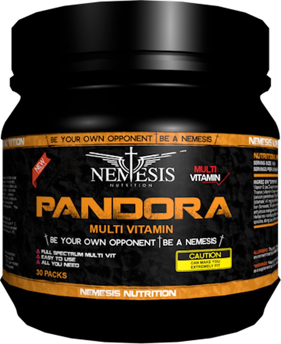 Goedkoopste Nemesis Nutrition | Pandora | Vitamine en Mineralen | 30 doseringen | 1 zakje per dag | Extra Omega 3 | Nutriworld