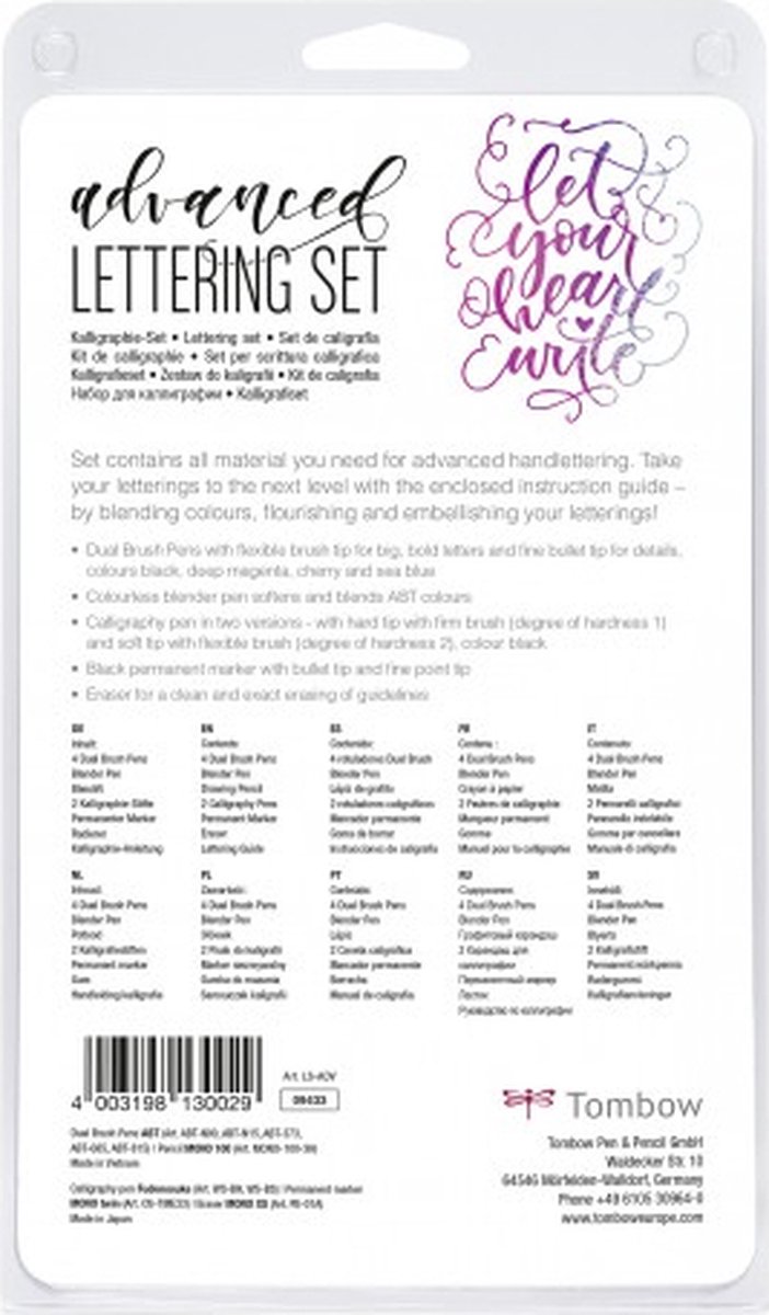 Tombow Handlettering set - Advanced — afbeelding 3