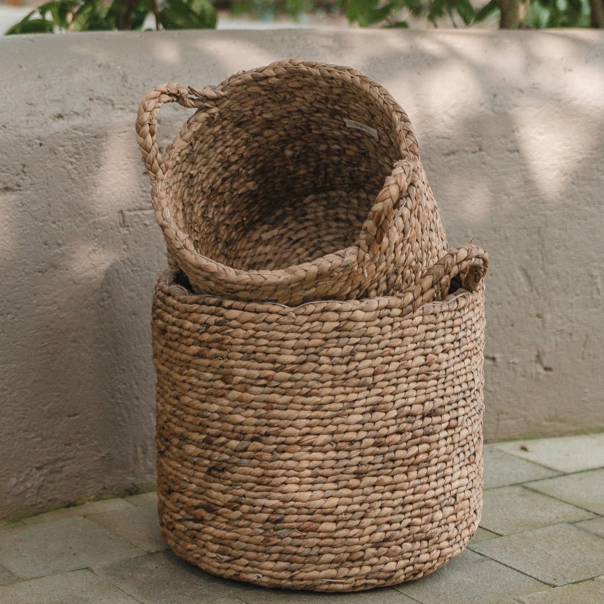Wasmand | Plantenmand | Opbergmand BALAI gemaakt van waterhyacint - (M)