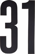 Autocollant numéro 31 noir 10 cm