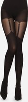Merry Style Dames Panty - 60 DEN-Overknee-Look – Polyamide – Zwart – L - MS-GB-260