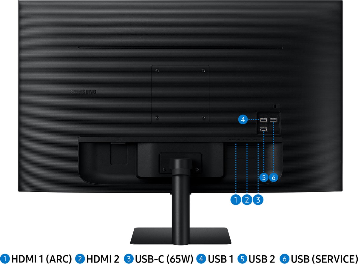 Samsung Smart Monitor M7 32 inch 4K UHD VA-paneel HDR10 Wi-Fi USB-C Bluetooth Flicker-Free - Afbeelding 4