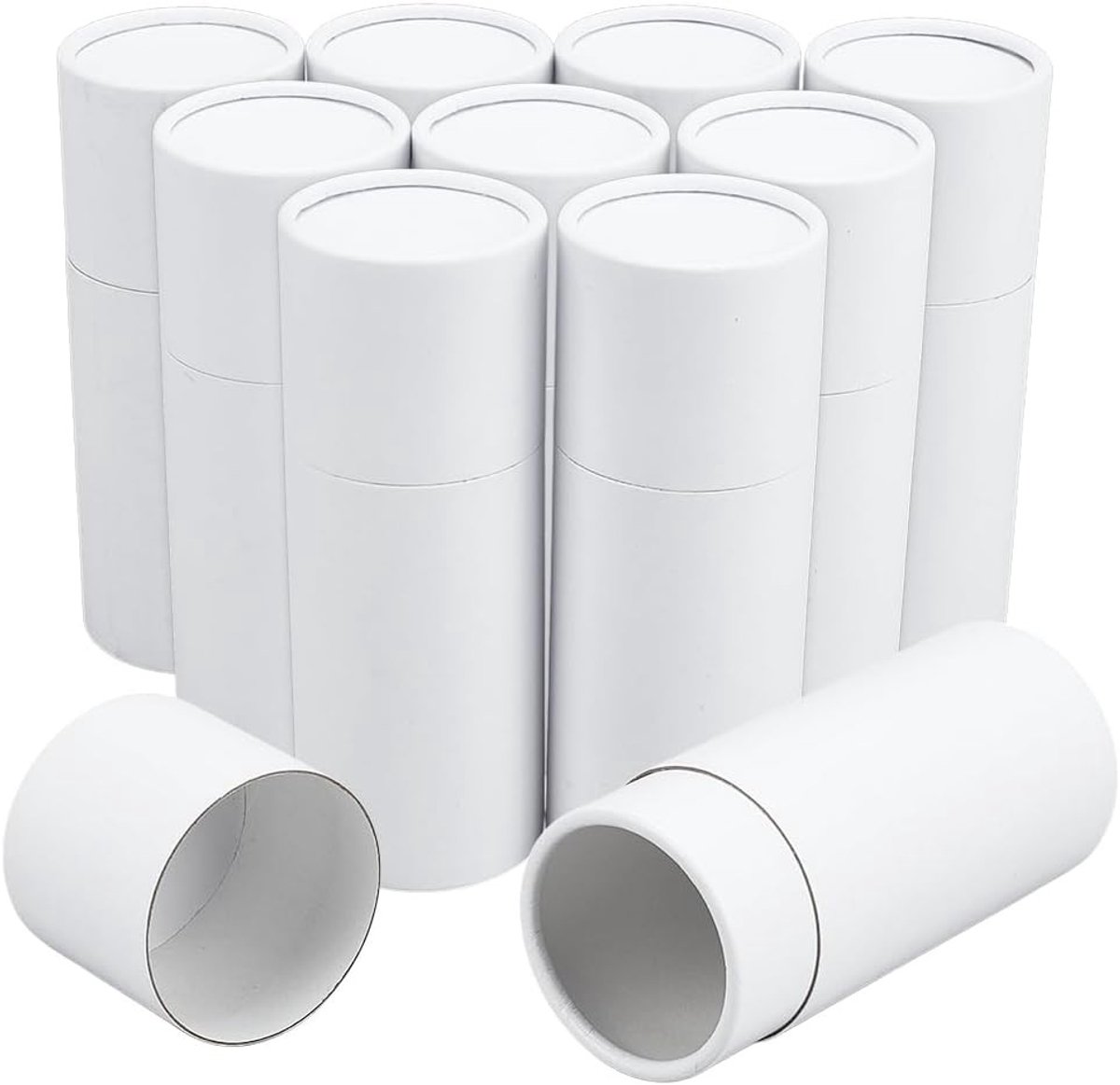 10 Stuks Kraft Kartonnen Buizen voor 100 ml Essentiële Olie, Verpakking voor Ambachten, Sieraden en Cadeaus