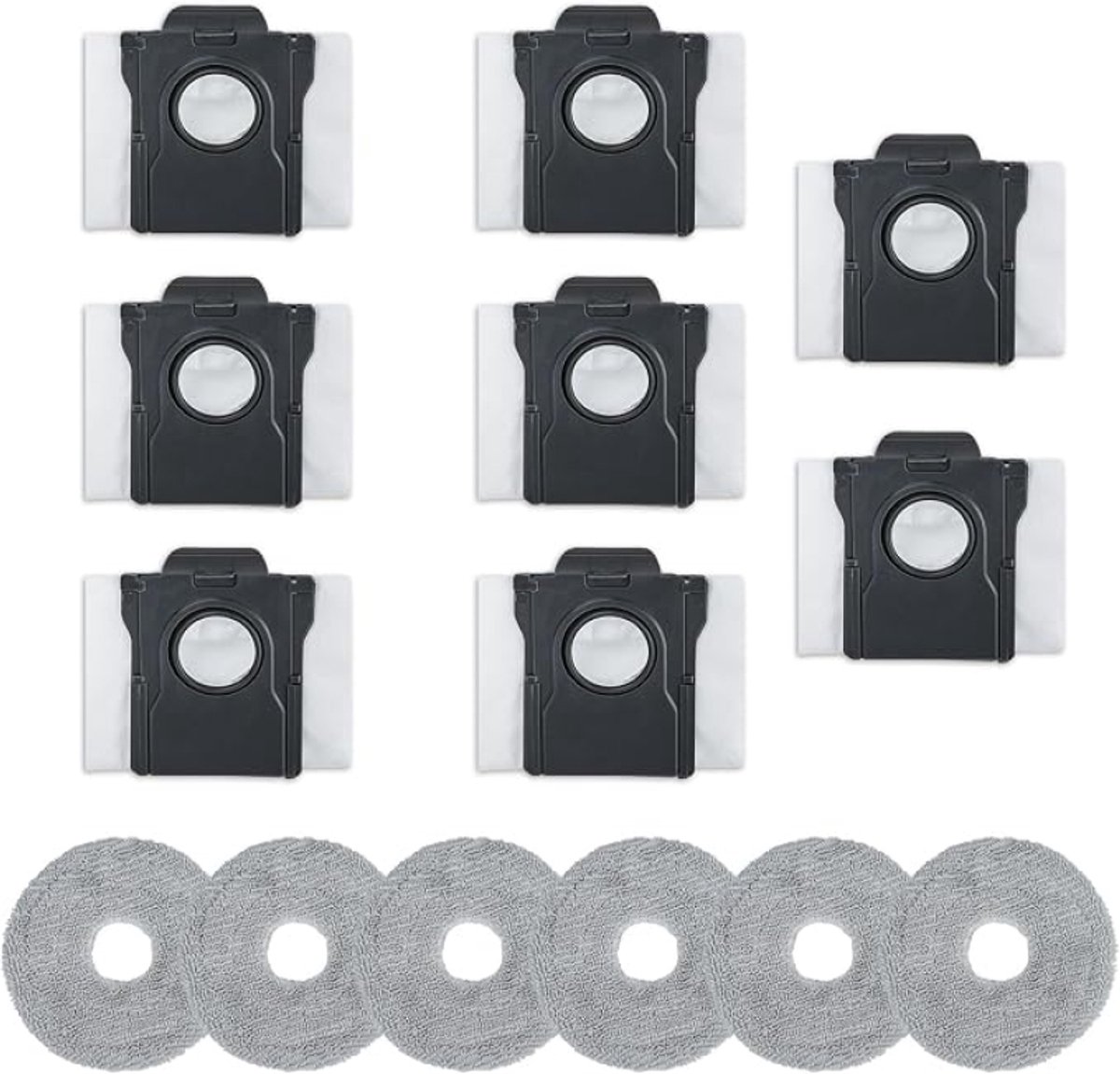 14-delige set stofzakken en dweilmops voor Dreame L10s Pro Ultra Heat, X40 Ultra, X50 Ultra en Mova E30 Ultra