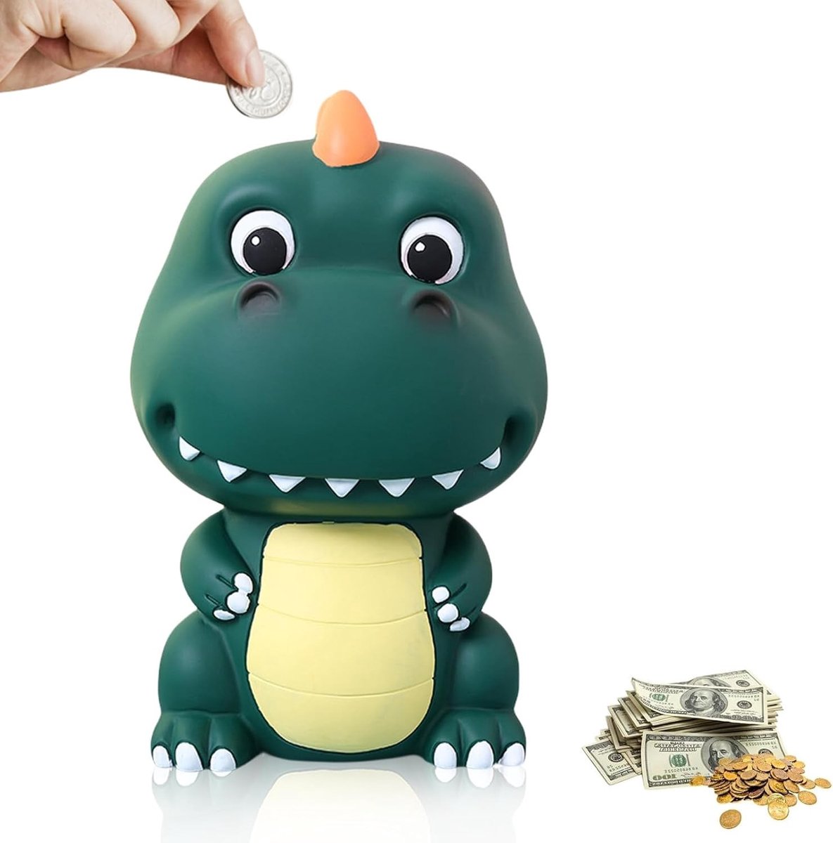 Spaarpot voor kinderen in dino-uitvoering, ideaal cadeau voor verjaardag of school, leuk voor jongens en meisjes