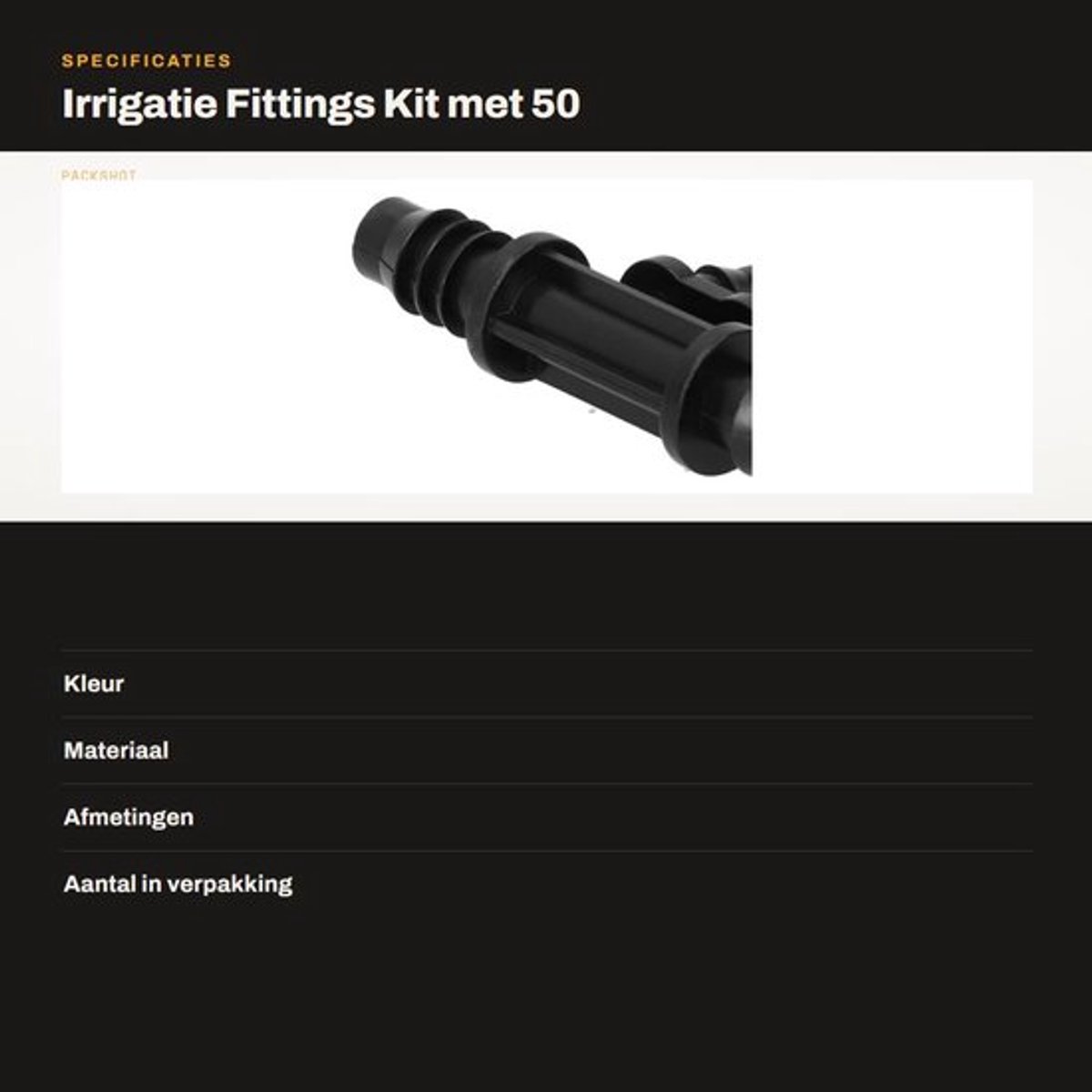Dailygoods- Irrigatie Fittings 50 Stuks - 4-Weg Connector 8/11 naar 4/7 mm