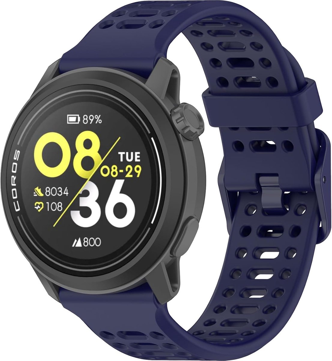 Harikiri 20 mm 22 mm sport siliconen horlogeband compatibel met COROS PACE 3/APEX 2 Pro/PACE 2/APEX Pro/APEX 2/APEX 46 - ShopVlot