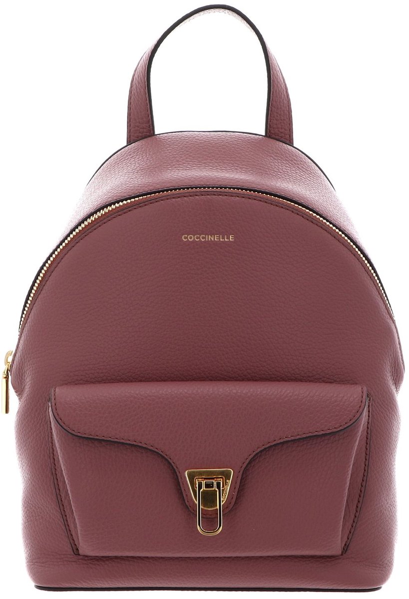 COCCINELLE Leren vrijetijdsrugzak Beat Generatio Backpack Winter Rose oud roze