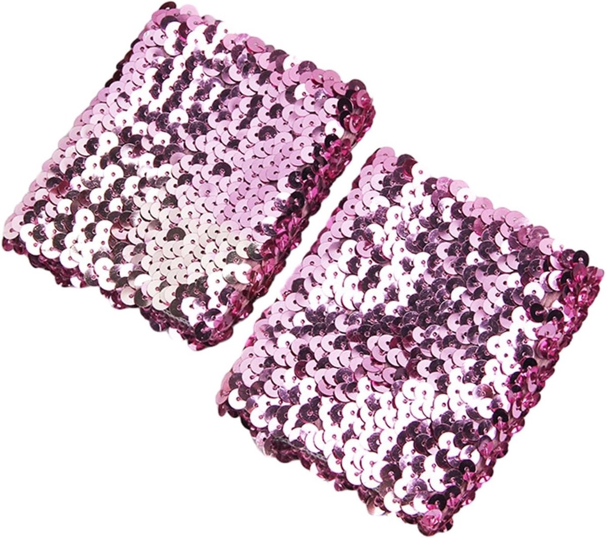 Elegante Elastische Mouwbeschermers met Glanzende Pailletten voor Dames - Perfect voor Kostuums en Feestjes