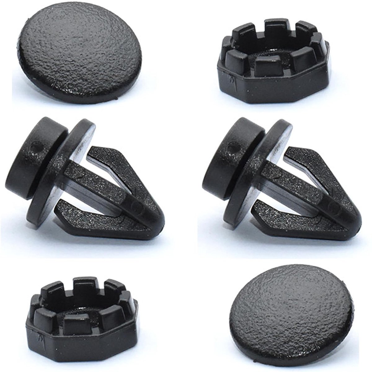 Set van 2 clips voor bevestiging aan het strand, vervangende tabletclips en bagagedragerbeugels voor Nissan Juke 2010-2014 (Zwart)