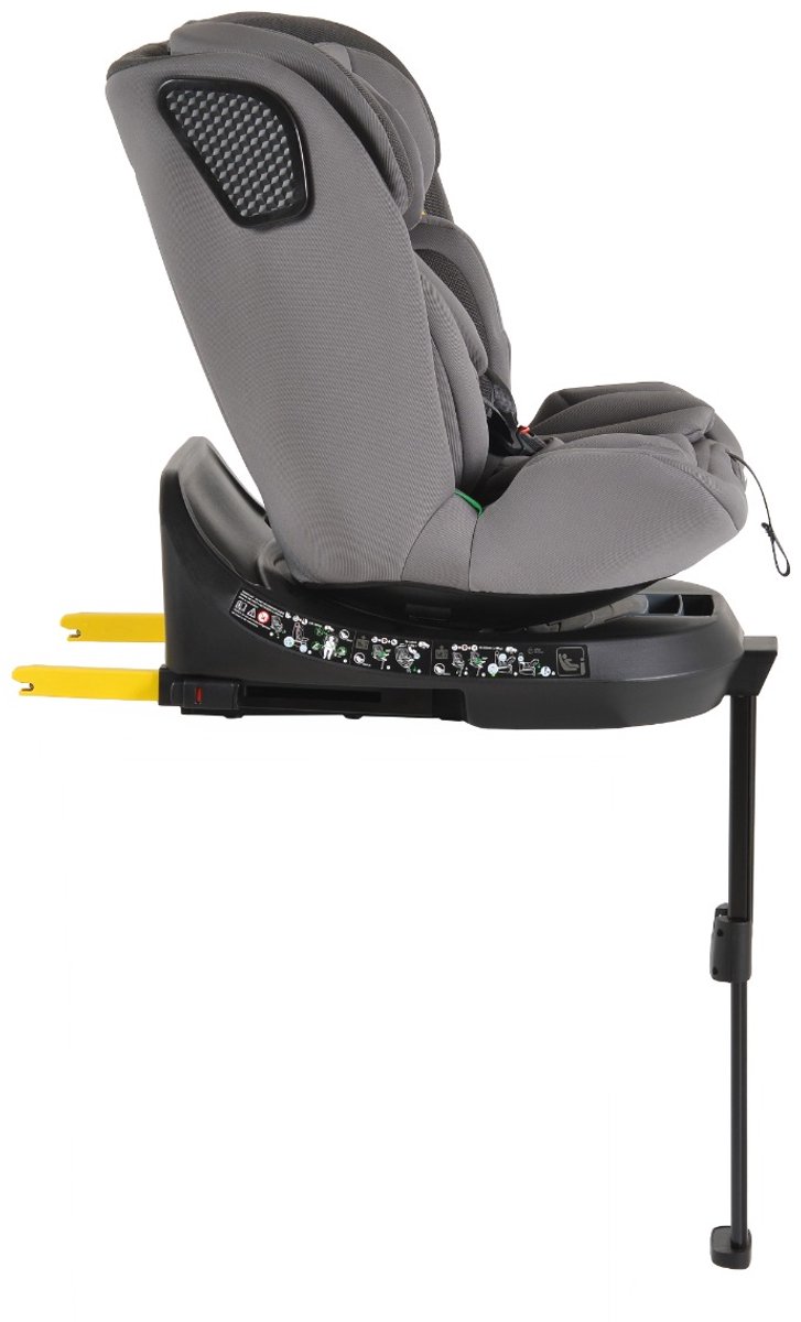 Cangaroo Bravo Grey 40-150 cm 360° i-Size Autostoel – foto 3