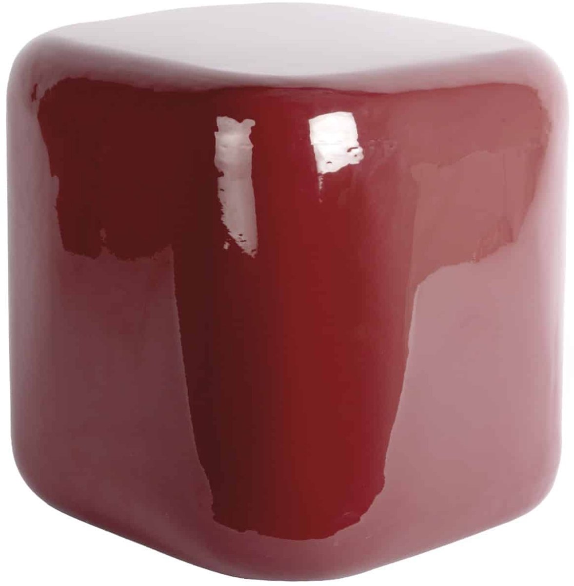 Leitmotiv Kruk Cadiz - Bordeauxrood - 40x40x40cm - Scandinavisch