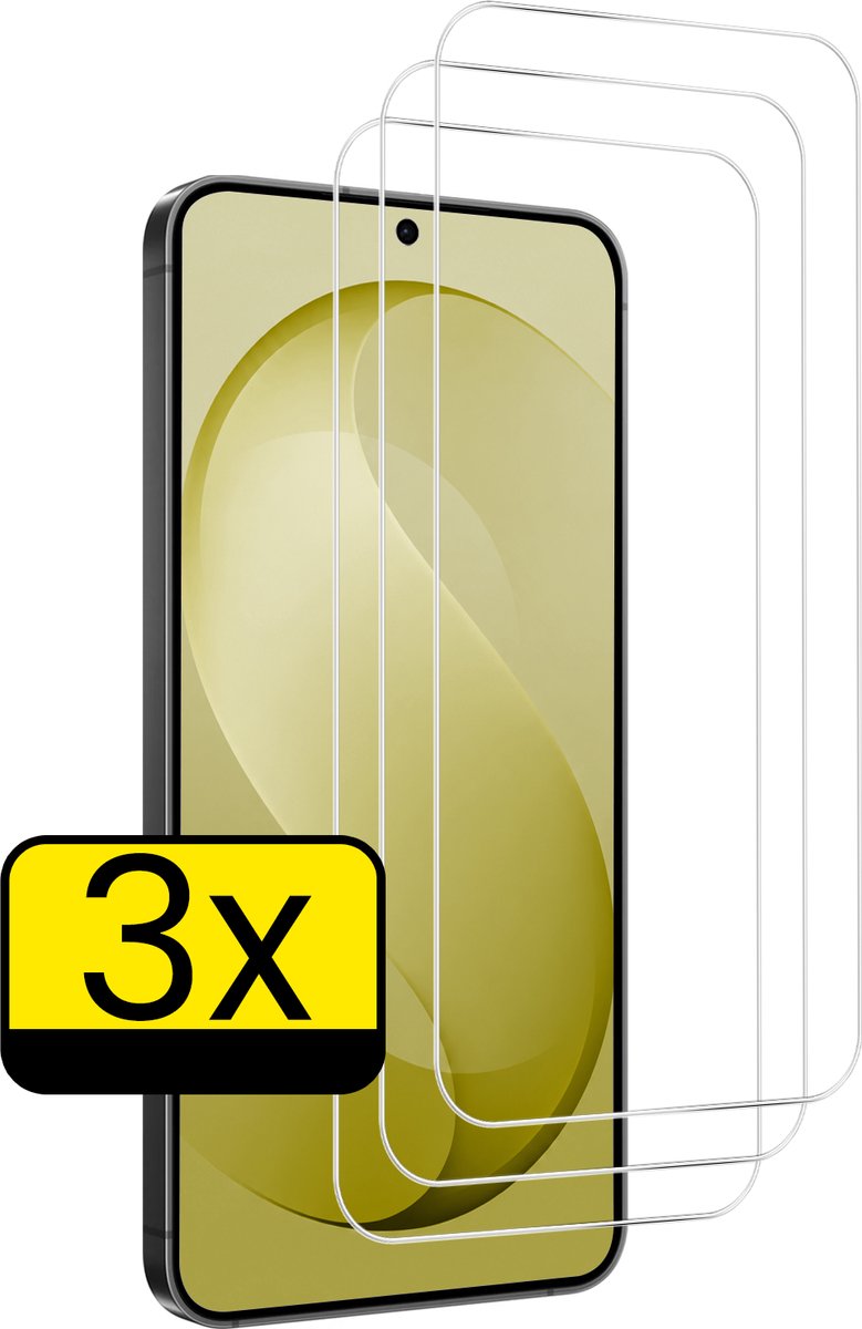 Screenprotector - Geschikt voor Samsung Galaxy S26 FE - 3 Stuks - Extra Sterk - Beschermglas - Gehard Glas - Tempered Glass - Screen Protector