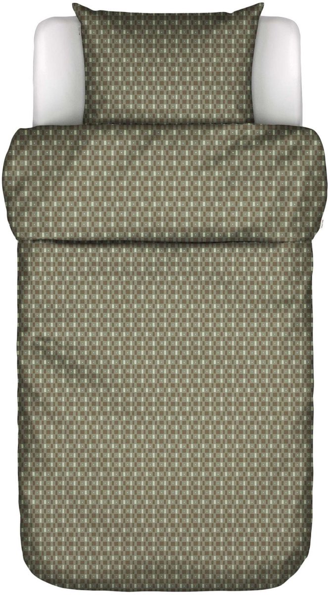 Marc O'Polo Lida Dekbedovertrek Smooth sage - Eenpersoons – 140x200/220 cm