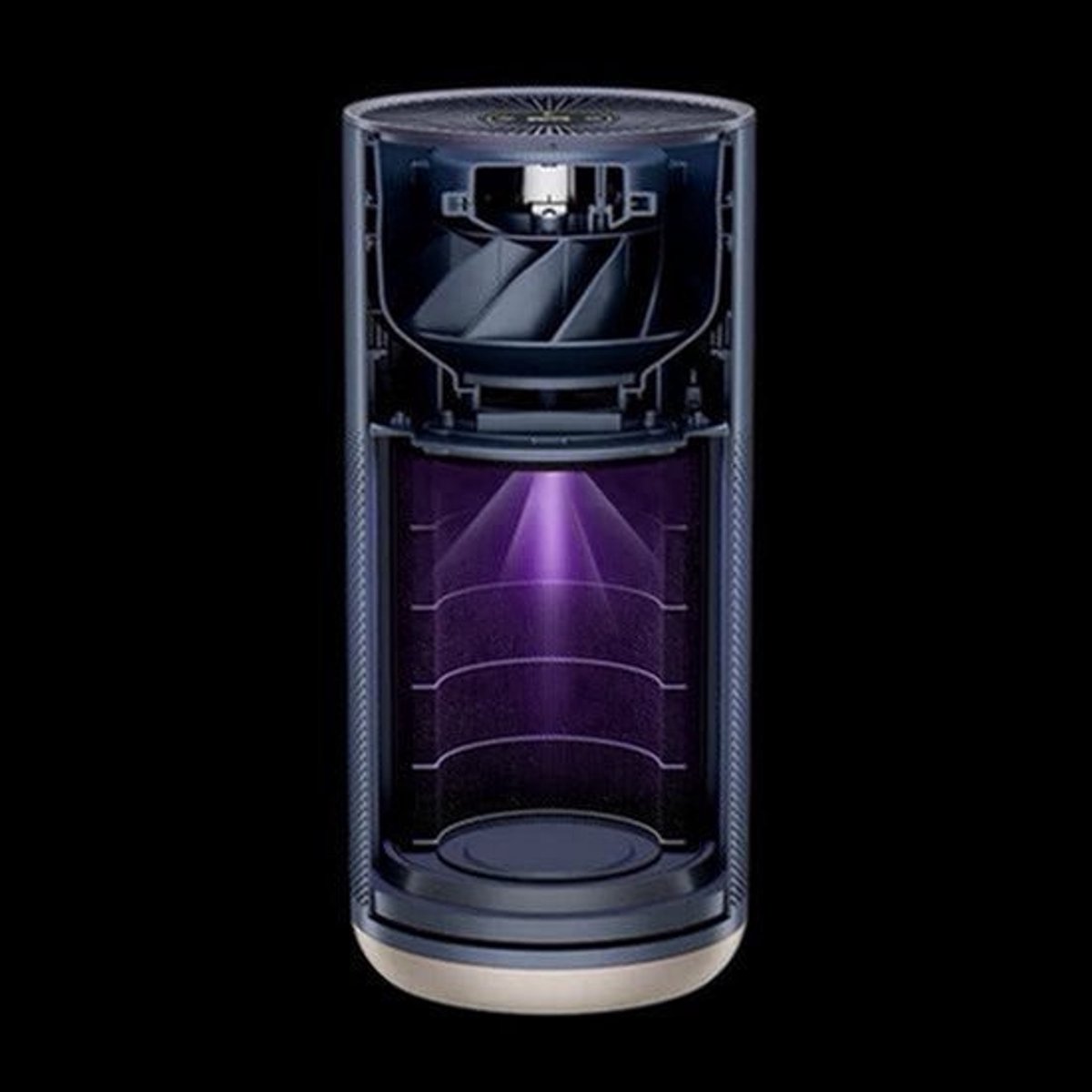 Smartmi - Luchtreiniger - 380m³/u PCADR - Ingebouwde UV-lamp - OLED-touchscreen - Laserdeeltjessensor - Slimme bediening - Zwart