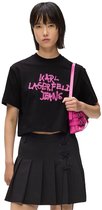 Karl Lagerfeld Jeans B1w17054 Korte Mouw Top Zwart XS Vrouw