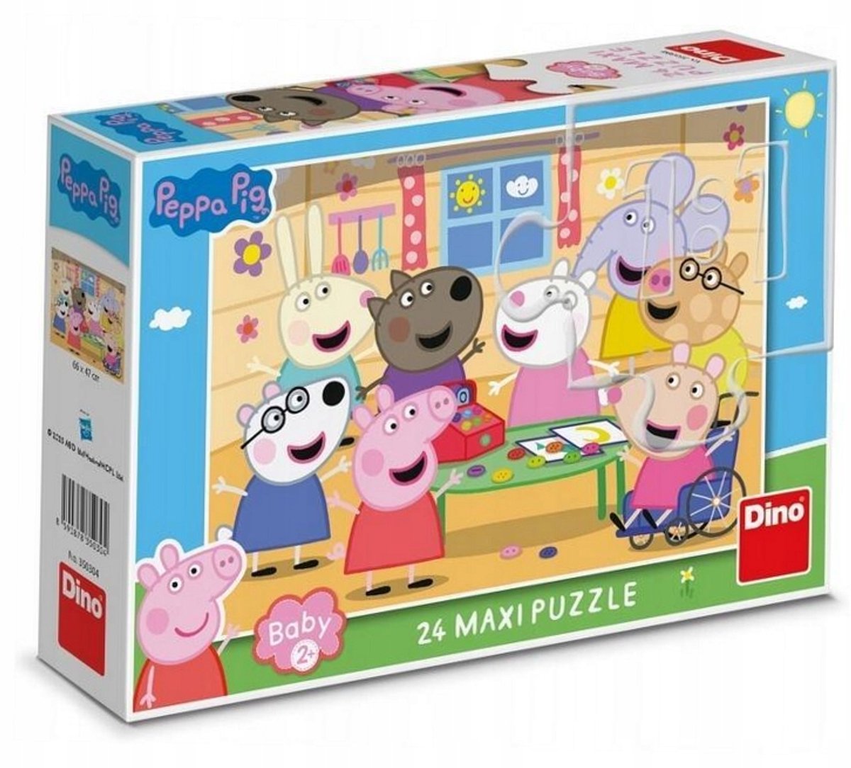Peppa Pig Maxi Puzzel 24 Stuks - Winkelbezoek