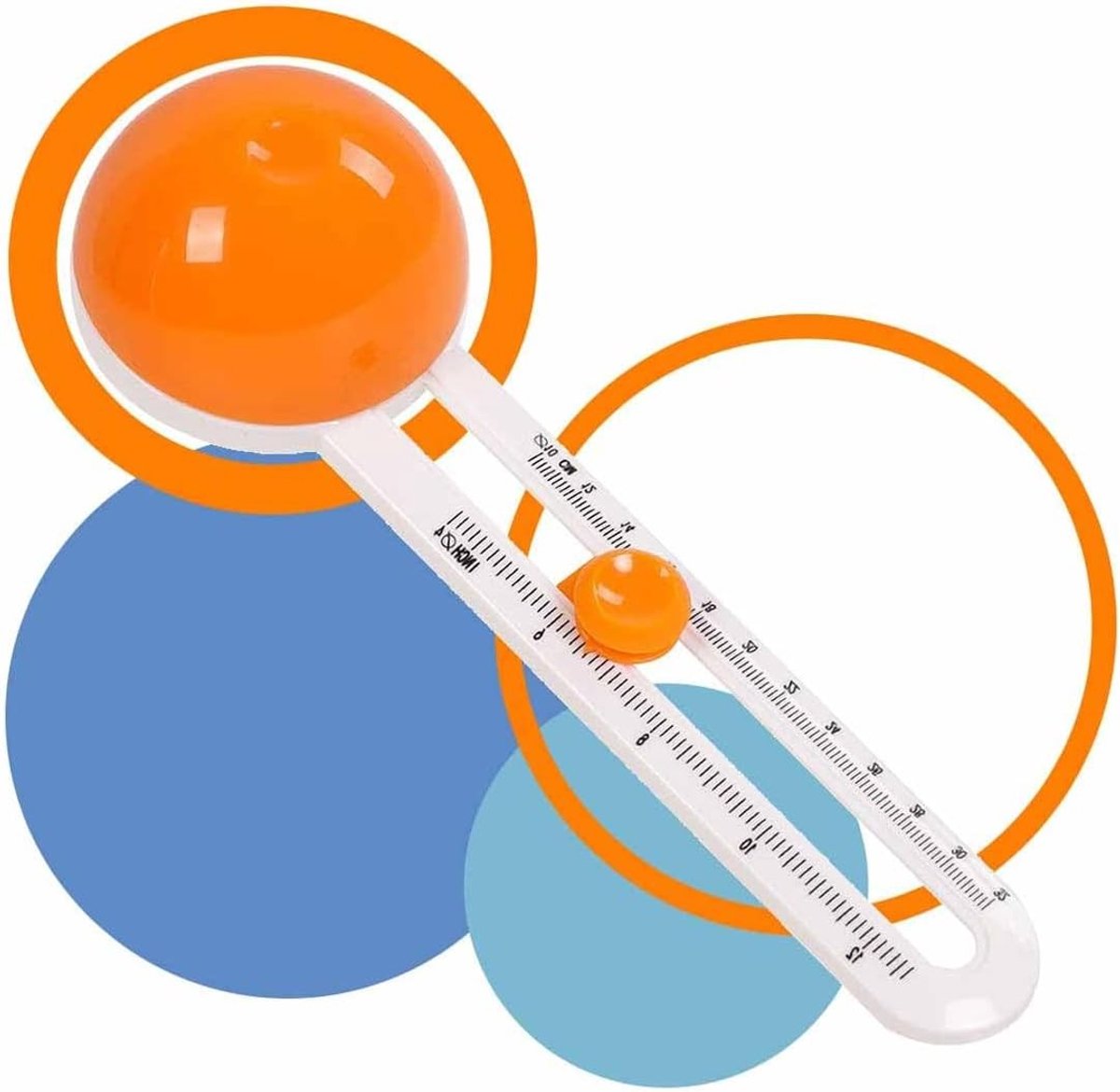 Rotonde Papier Snijder voor Karton, Creatief Snijden, Kompas Snijgereedschap, Scrapbooking en Handwerken (Inclusief 3 Snijbladen)