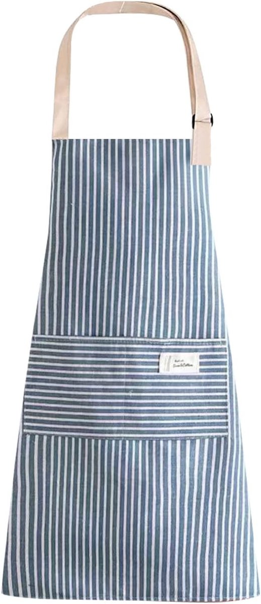 Verstelbare Schort met Pocket, Waterdicht en Geschikt voor Koken en Tuinieren, Ideaal voor Thuisgebruik en Professionele Koks