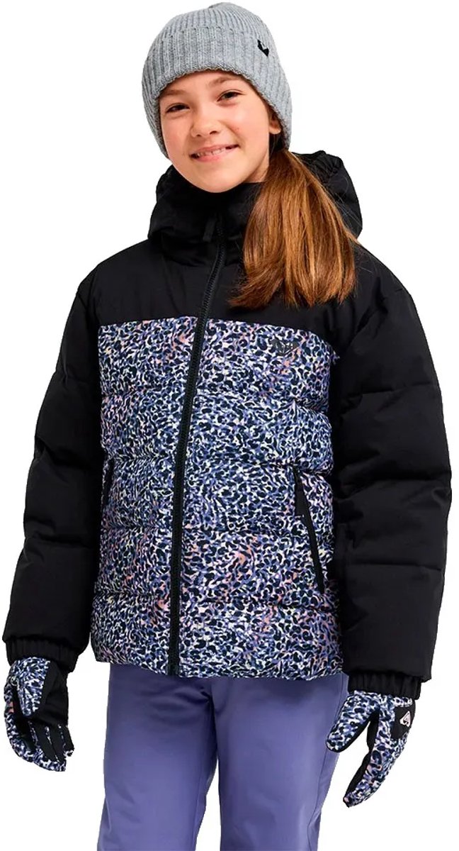 Roxy Snowy Hill Puffy Jas Zwart 8 Years Kinderen