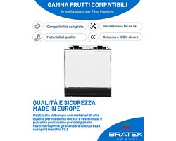 BRATEK - Huisdeurbel voor buiten met naamplaatje - belknop voor buiten compatibel met Bticino Frutti Elettro - ShopVlot