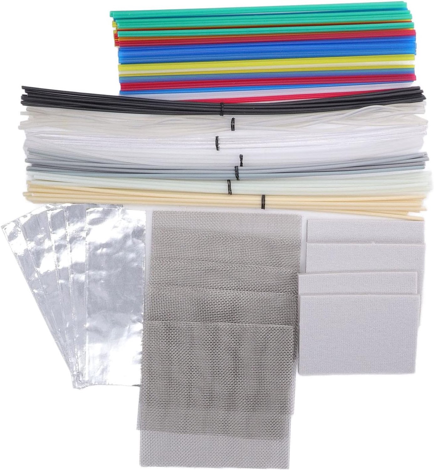 106PCS Plastic Welding Rod 7 Kinds 12 Colors ABS PP PU PE PA PC TPO Welder Rod Welding Supplies for Car Bumper Kayak - ShopVlot