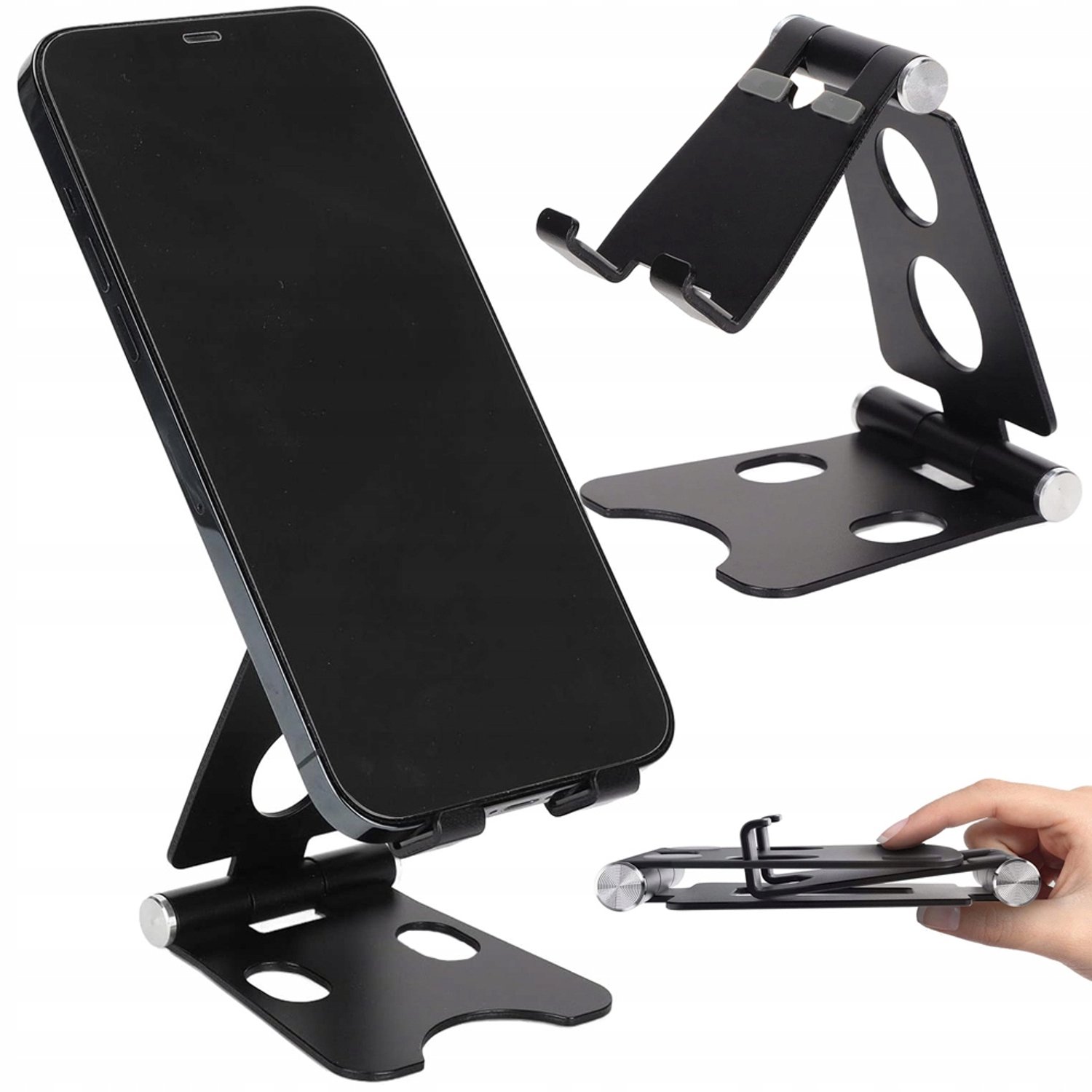 Verstelbare Metalen Telefoon & Tablet Standaard - Antislip