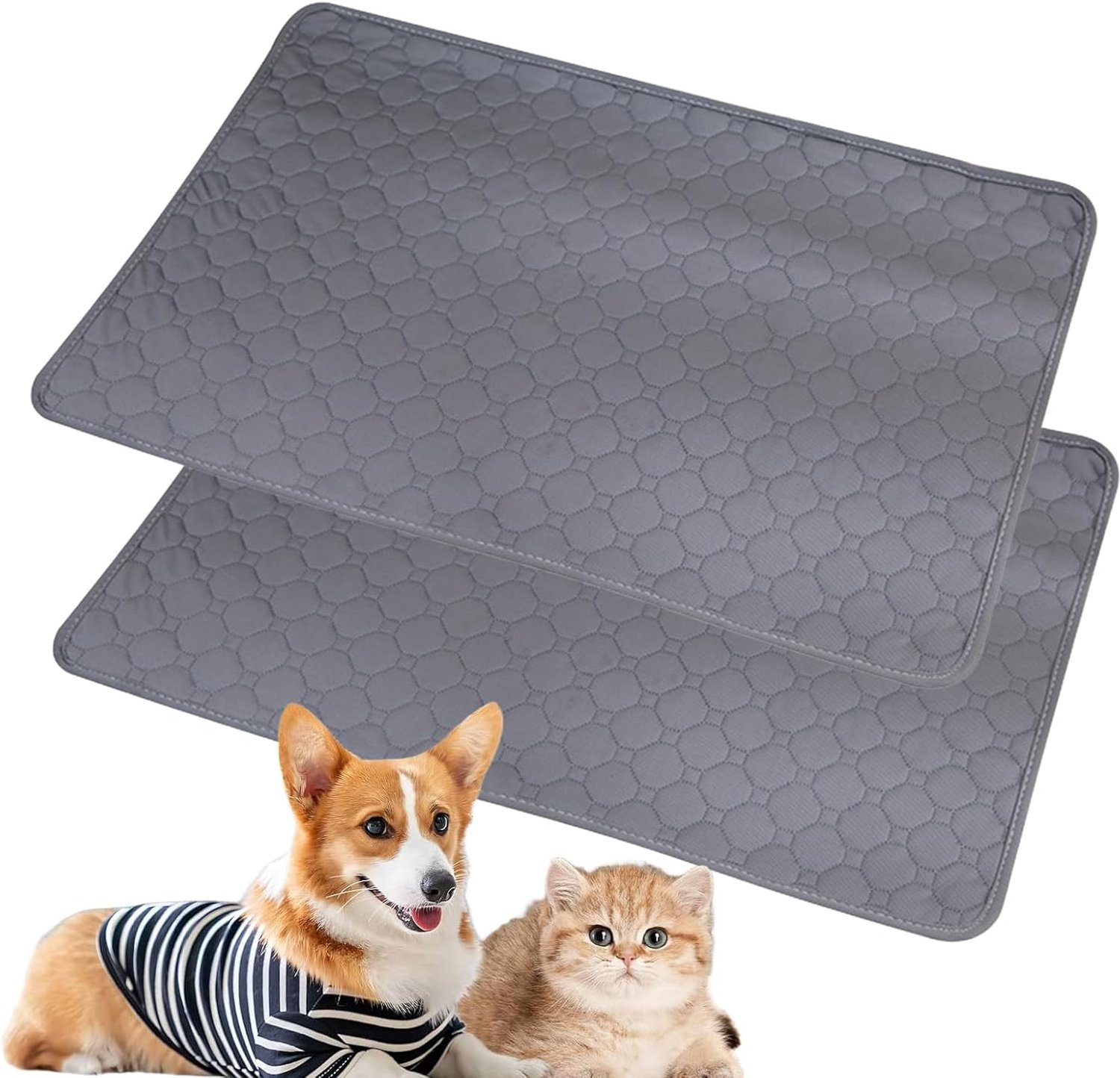 2 Pack of 2 Guinea Pig Piping Pads Washable Dog Training Pads Reusable Puppy Pads for Rabbits Hamsters Puppies - ShopVlot