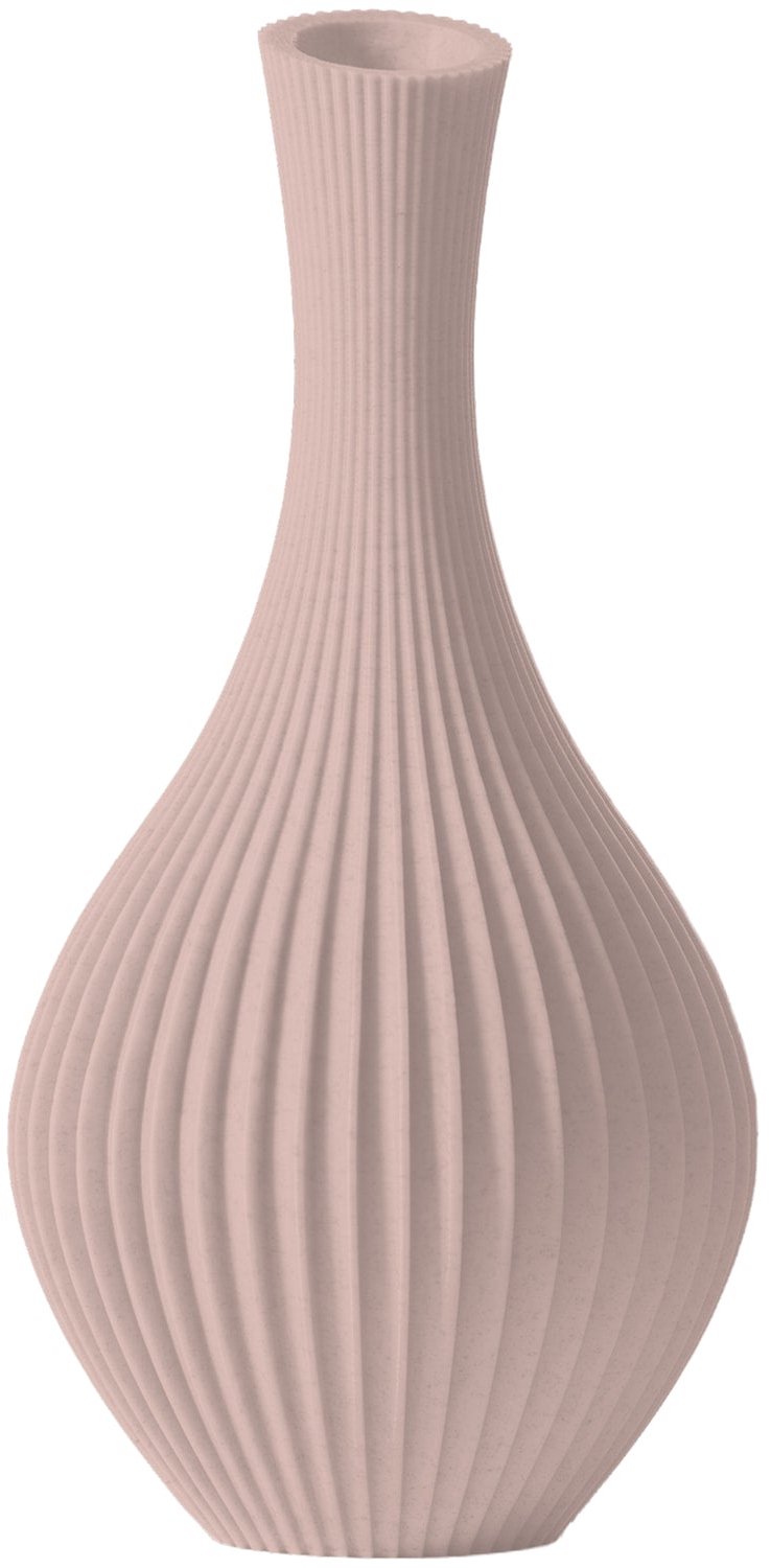 Layvo ELORI Vaas - Bloesem - D13 x H25 cm - droogbloemen vaas - japandi - gerecycled plastic