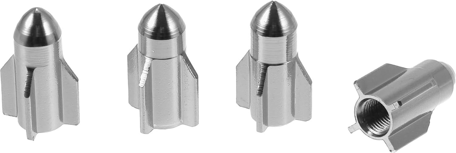 Tire Valve Stem Caps - 27mm - Rocket Style - Bescherming tegen vuil en luchtverlies - ShopVlot