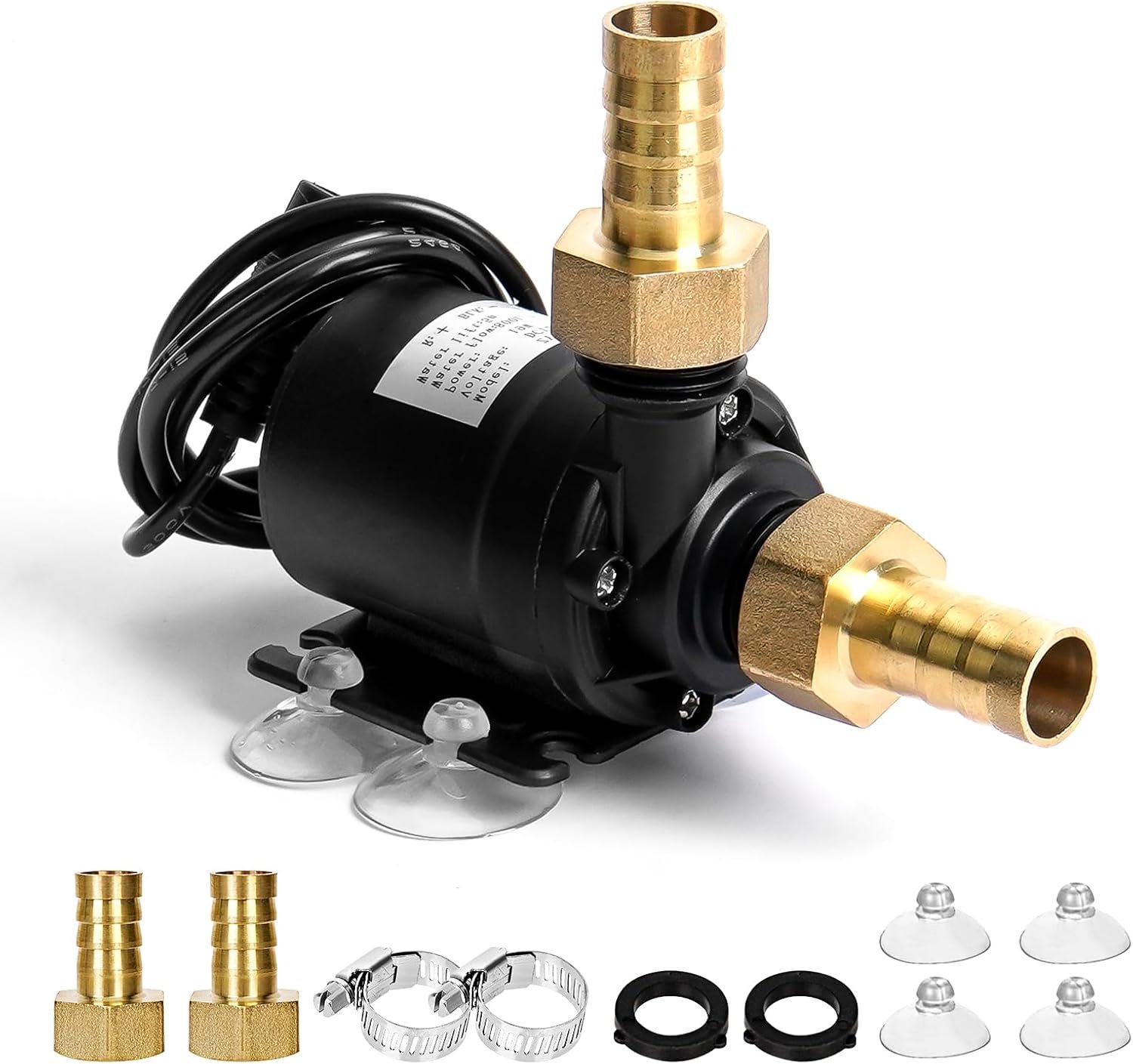 SnelShoppen - Waterpomp Brushless DC 12V 800L/H Onderdompelbare Waterpomp 19W met Keramische Pomp Kern voor Tuin, Aquarium, Fontein en Circulatie